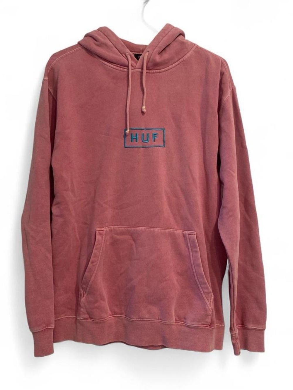 HUF Men's Washed Rose Pullover Hoodie - Blue Logo